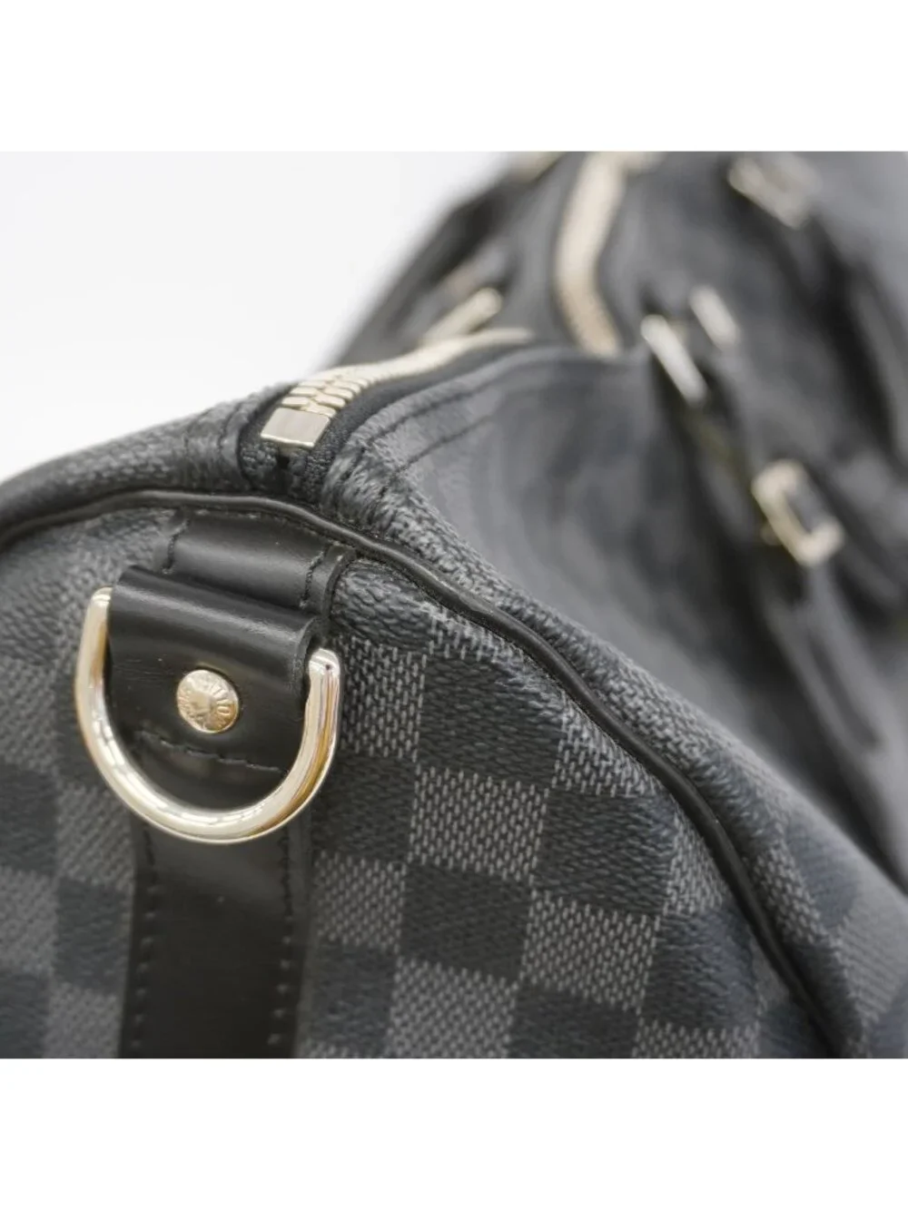 Louis Vuitton Boston Bag Damier Graphite Keepall Bandouliere 55 Black